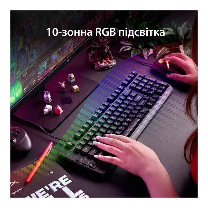 Клавіатура HyperX Eve 1800 USB UA Black (B7JE0AA) зображення 7