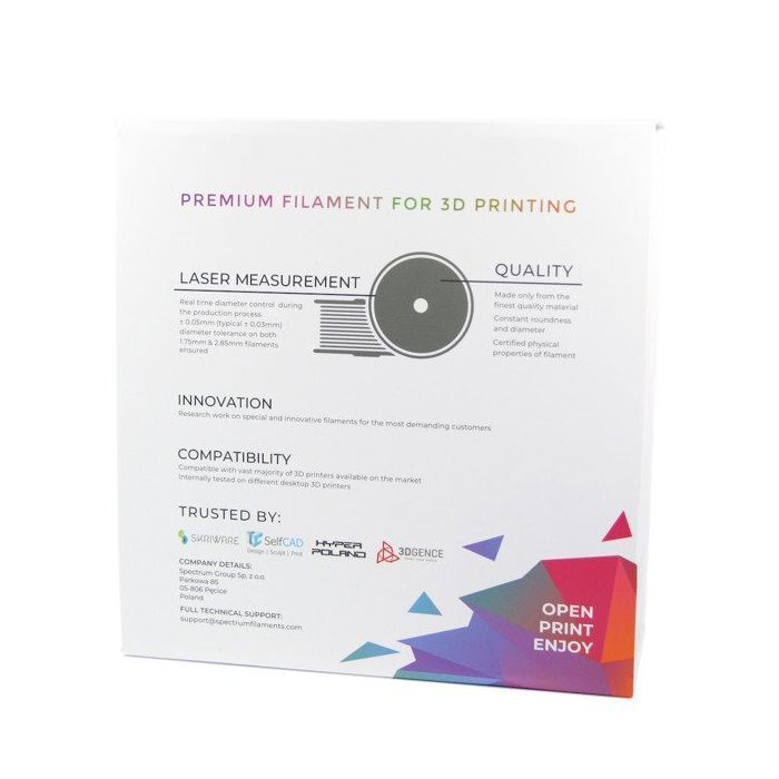 Пластик для 3D-принтера Spectrum PLA PRO Premium 1.75mm 1kg LIGHT GREY (80834) изображение 4