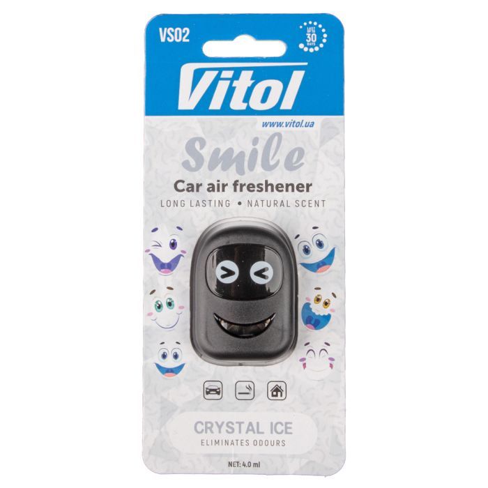Ароматизатор для автомобиля VITOL Smile Crystal Ice 4мл (VS02)