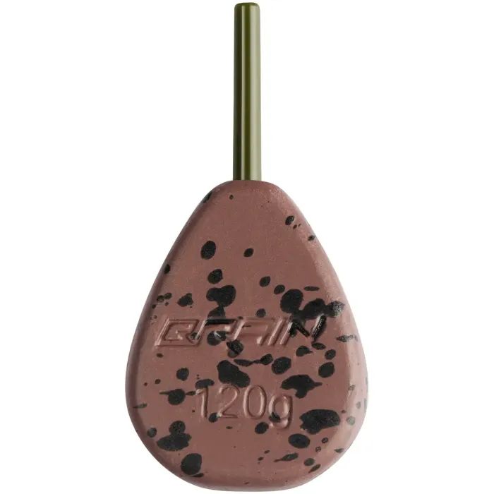 Грузило Brain In-Line Flat Lead 140g 2шт/уп Brown (1858.32.20)