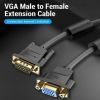 Кабель мультимедийный VGA M to VGA F 5.0m black Vention (DAGBJ) изображение 3