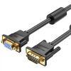 Кабель мультимедийный VGA M to VGA F 5.0m black Vention (DAGBJ)