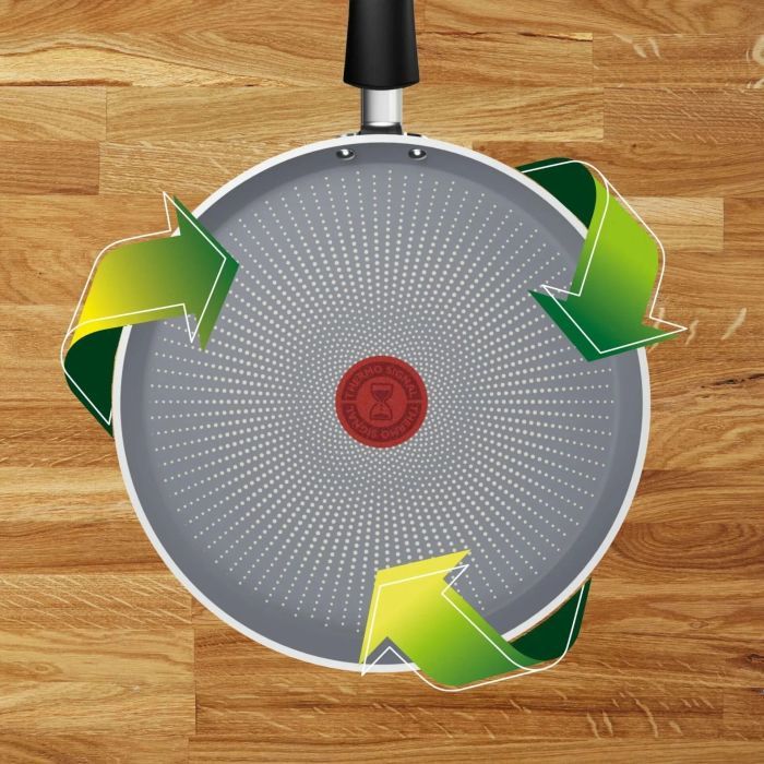Сковорода Tefal Halo EUCALYPTUS, 20см, алюміній, бакеліт, сірий (G0160202) зображення 5