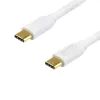 Дата кабель USB-C to USB-C 0.3m 60W 3A QC 3.0 white Atcom (AT-C03)
