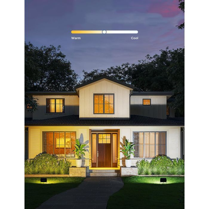Светильник Govee H8057 Outdoor FLood Lights, 4шт, RGBICWW, WI-FI/Bluetooth, чорний (H8057C11) изображение 3