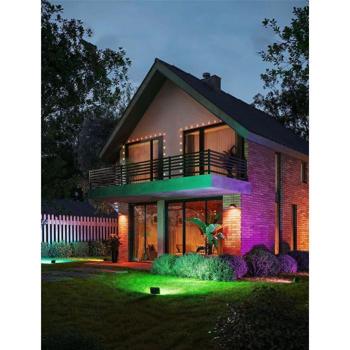 Светильник Govee H8057 Outdoor FLood Lights, 4шт, RGBICWW, WI-FI/Bluetooth, чорний (H8057C11) изображение 4