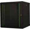 Шкаф настенный Lande Proline 12U 19" 600x600, стекло, черная (LN-PR12U6060-BL-111)
