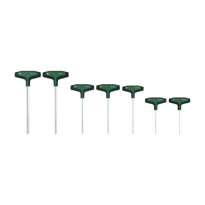 Набор отверток Bosch шестигранная, HEX 2–10mm, Т-образная рукоятка, 7шт. (1.600.A03.9J1) изображение 4
