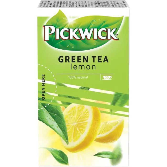 Чай Pickwick зелений з лемонграсом та цедрою лимона 20х2 г (8711000684191) зображення 3