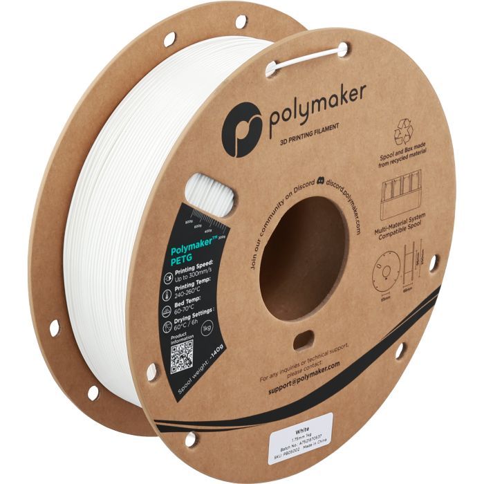 Пластик для 3D-принтера Polymaker PETG 1,75mm 1kg DARK GREY (PB05008)