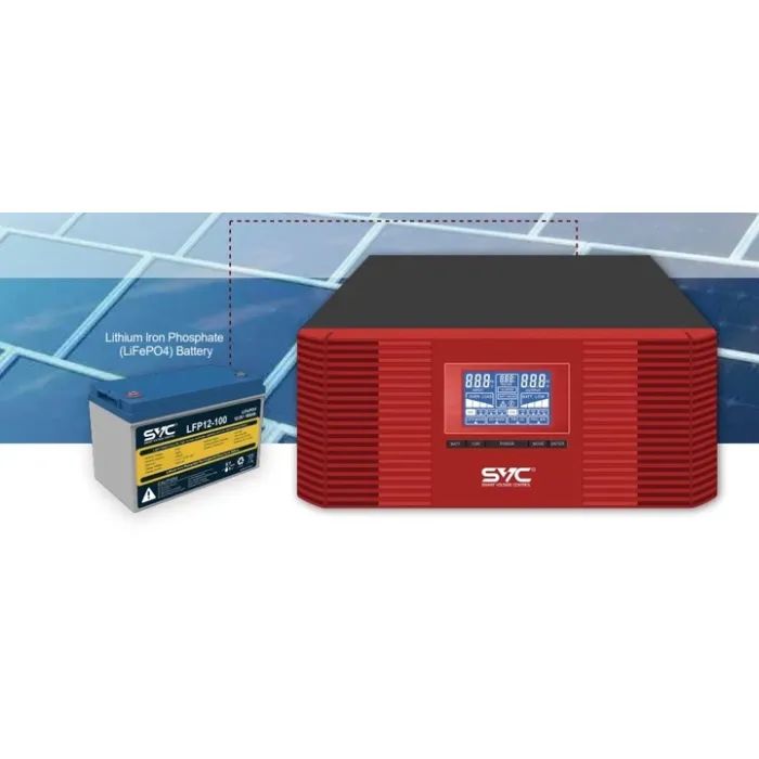 Источник бесперебойного питания SVC XL-1200 1200VA/1000W+LiFePO4 12.8V 100Ah (XL-1200+12.8V 100Ah) изображение 4