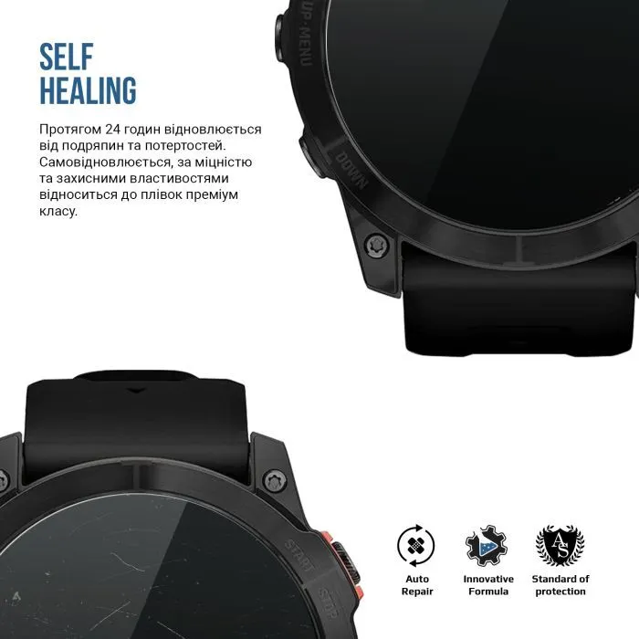 Пленка защитная Armorstandart Matte hydrogel Garmin Fenix 7X Solar 51mm 6 pcs (ARM92008) изображение 3