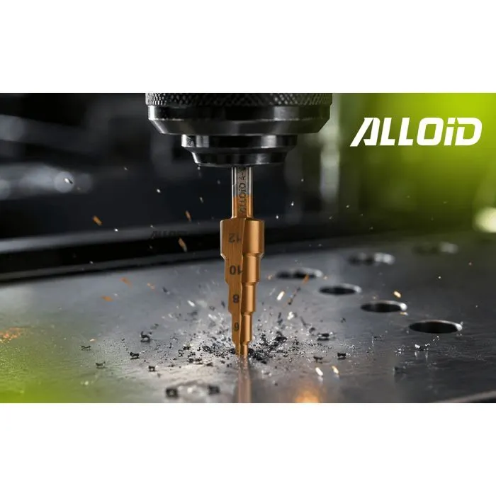 Сверло Alloid ступенчатое, по металлу, HSS, 4–12мм (SD-0412) изображение 5