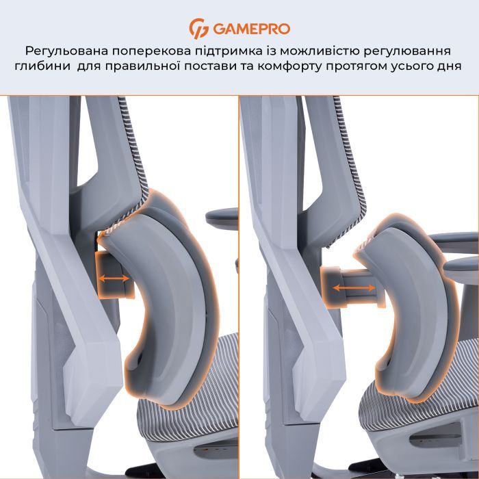 Крісло ігрове GamePro EDGE GC820MB Black (GC820MB) зображення 15