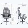 Крісло ігрове GamePro EDGE GC820MG Grey (GC820MG) зображення 17