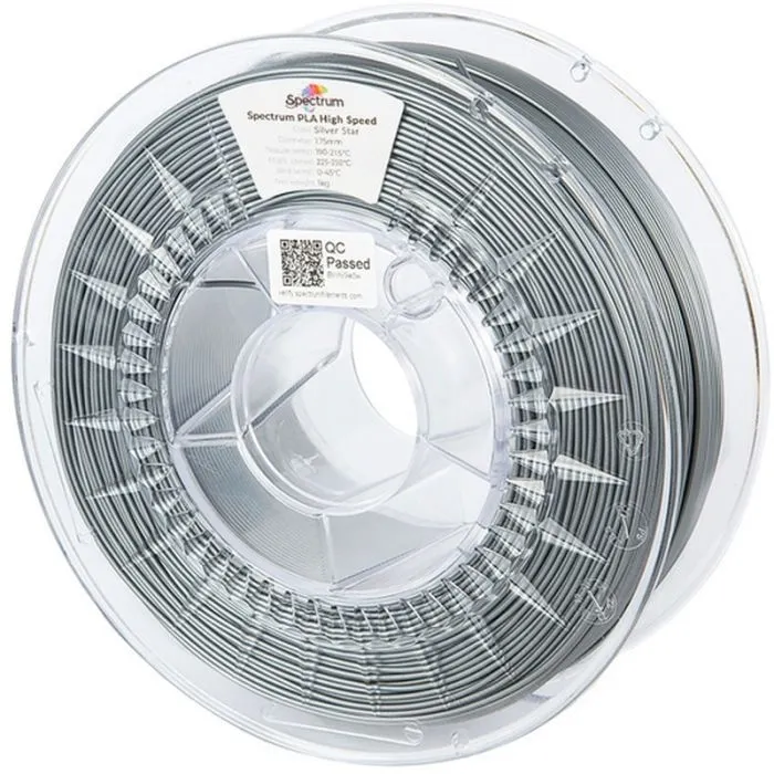 Пластик для 3D-принтера Spectrum PLA HS Premium 1.75mm 1kg Silver Star (81067)