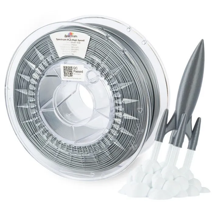 Пластик для 3D-принтера Spectrum PLA HS Premium 1.75mm 1kg Silver Star (81067) изображение 3