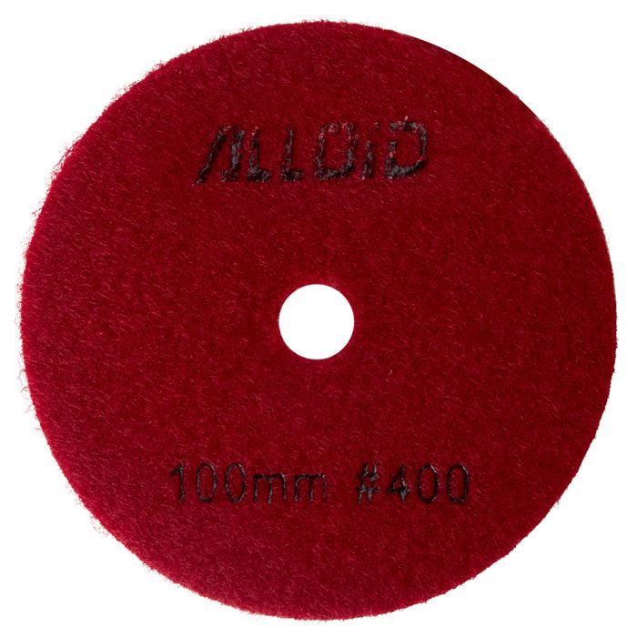 Круг зачистной Alloid Pro, алмазный, шлифовальный, на липучке, COMBS, 100мм, зерно 150 (DD-63379)