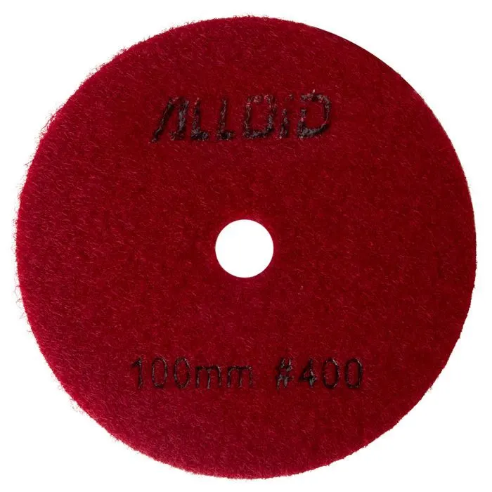Круг зачистной Alloid Pro, алмазный, шлифовальный, на липучке, COMBS, 100мм, зерно 400 (DD-63382)