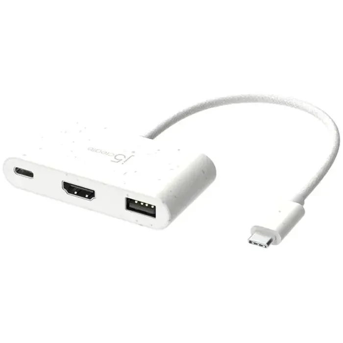 Концентратор J5create USB-C 3-in-1 1xHDMI + 1xUSB 3.2 + 1xUSB-C PD100W black (JCA379EW-N)