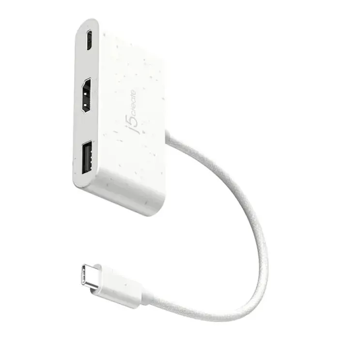 Концентратор J5create USB-C 3-in-1 1xHDMI + 1xUSB 3.2 + 1xUSB-C PD100W black (JCA379EW-N) изображение 2
