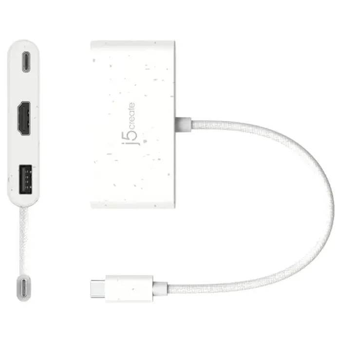 Концентратор J5create USB-C 3-in-1 1xHDMI + 1xUSB 3.2 + 1xUSB-C PD100W black (JCA379EW-N) изображение 3