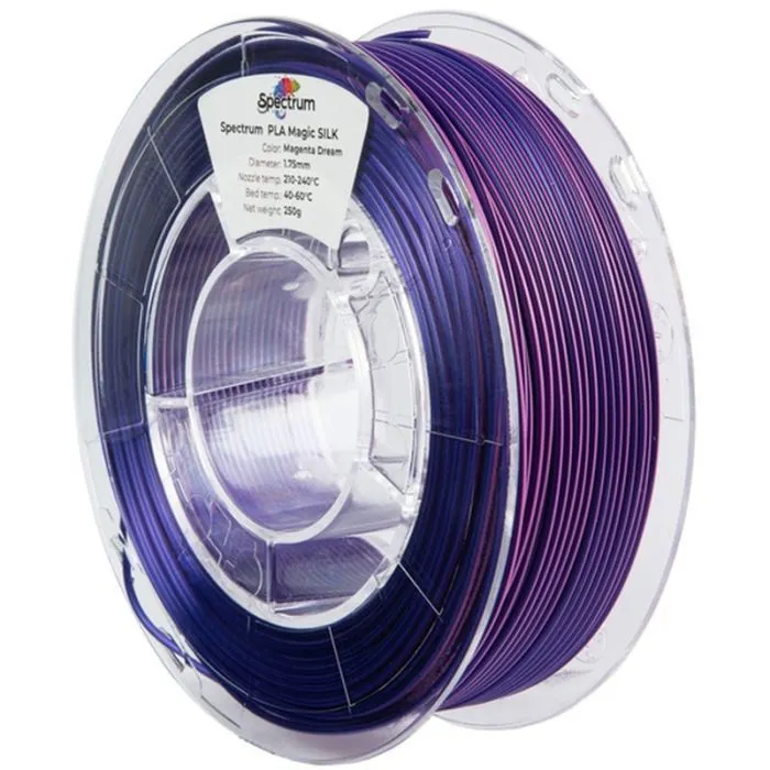 Пластик для 3D-принтера Spectrum PLA Magic SILK 1.75mm 0.25kg Magenta Dream (81402)