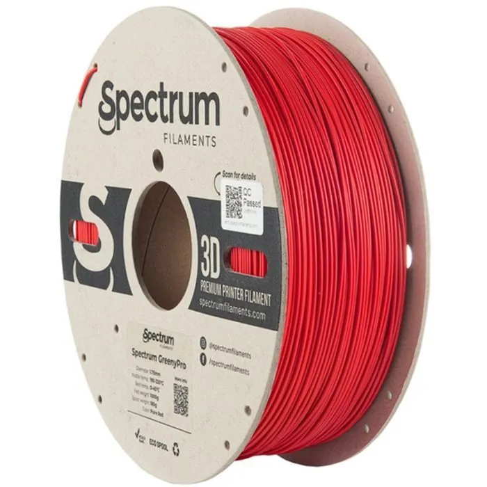 Пластик для 3D-принтера Spectrum GreenyPro 1.75mm 1kg Red, Pure (80905)