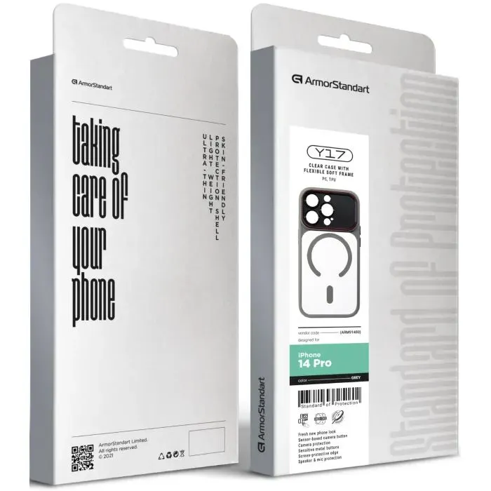 Чехол для мобильного телефона Armorstandart Y17 MagCase Apple iPhone 14 Pro Grey (ARM91480) изображение 3