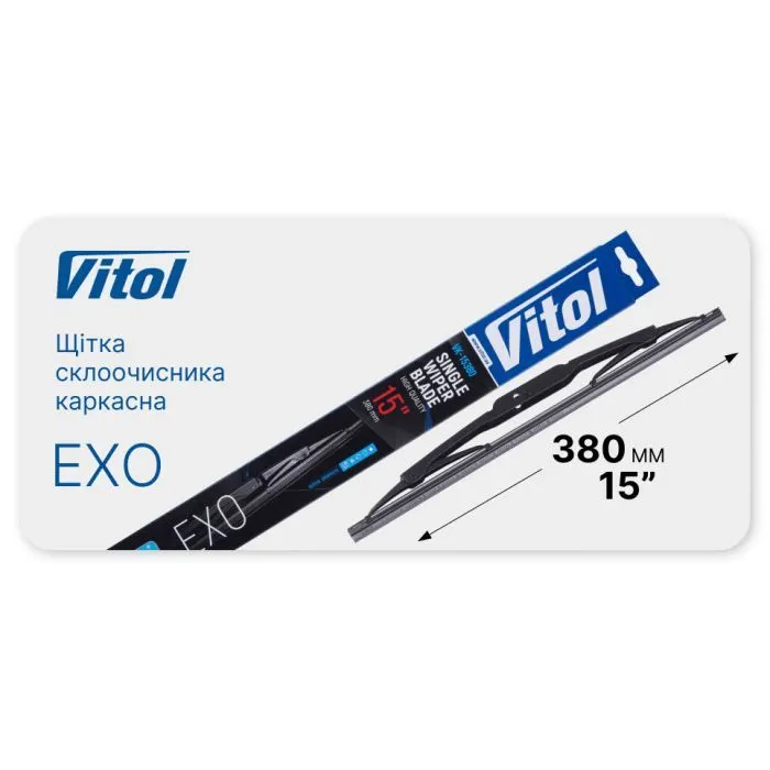 Щітка склоочисника Vitol EXO 15" (380 мм) (VK-15380) зображення 4