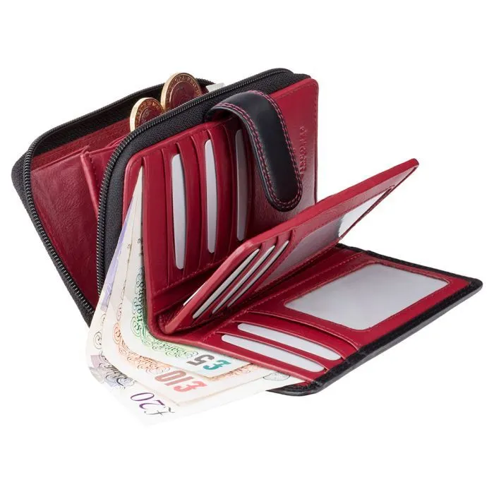 Кошелек Visconti CD22 Ruby Black Red (CD22 BLK/RED) изображение 4