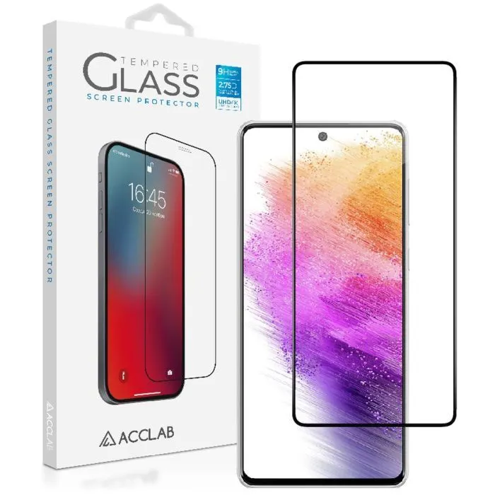 Скло захисне ACCLAB Full Glue Samsung A73 5G Black (1283126522505) зображення 2