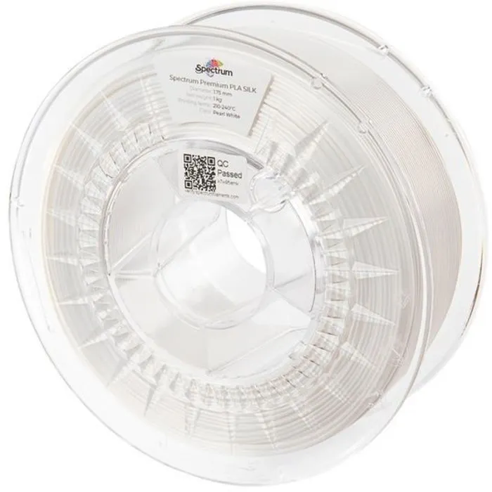 Пластик для 3D-принтера Spectrum PLA Silk 1.75mm 1kg, White, Pearl (80448)