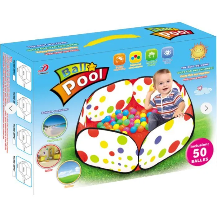 Розвиваюча іграшка Iggy Ziggy Манеж дитячий Ball Pool з кулькам (3858894672349) зображення 2