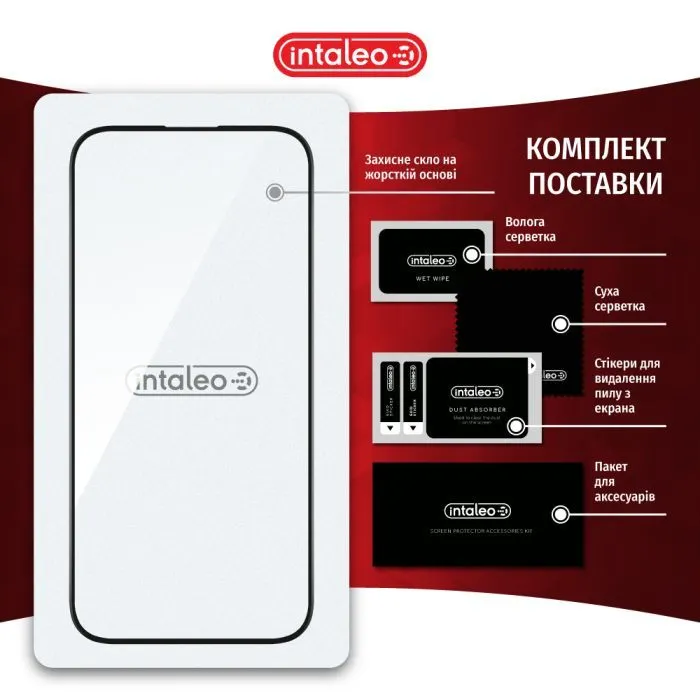 Скло захисне Intaleo Full Glue ESD Apple iPhone 16 Black (1283126594700) зображення 8
