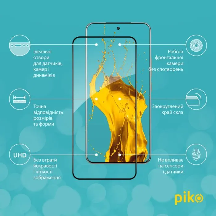 Скло захисне Piko Full Glue ESD Xiaomi 15 Pro Black (1283126625459) зображення 3