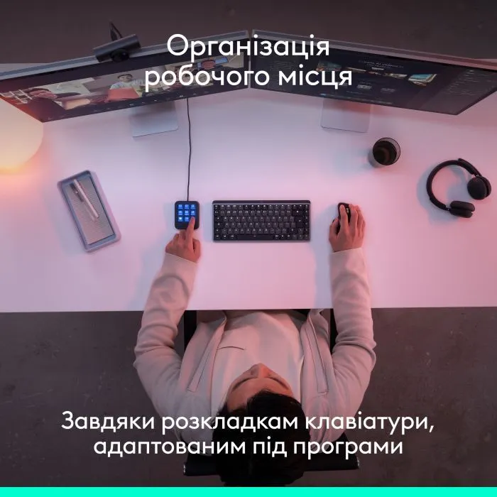Набір блогера Logitech MX Keypad USB Type-C Graphite (920-013891) зображення 5