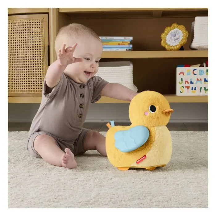 Розвиваюча іграшка Fisher-Price Розвивальне каченя 4-в-1 "Обіймай та повзи" (JMX99) зображення 4