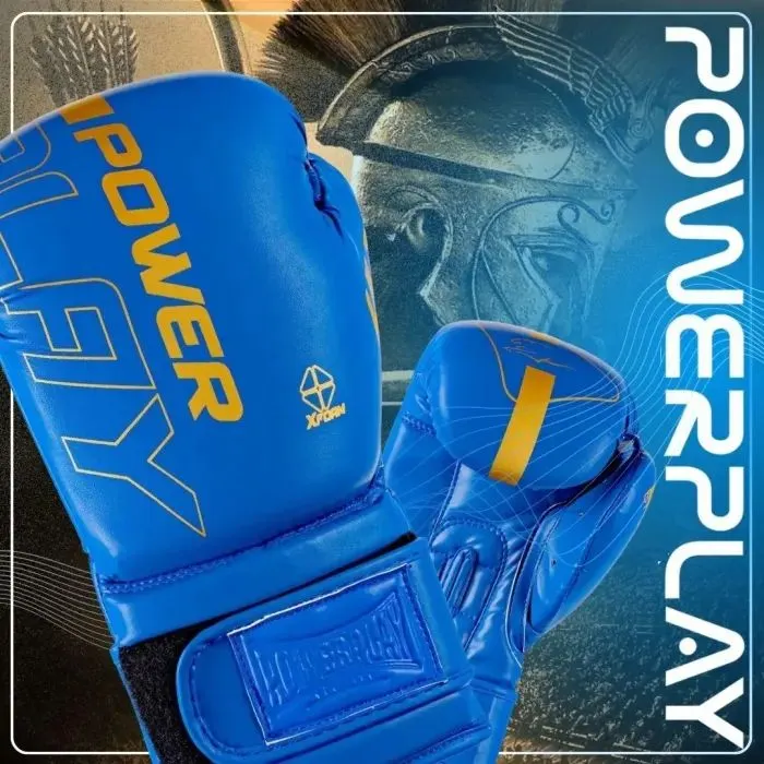 Боксерські рукавички PowerPlay 3089 Alpha Сині 12 унцій (PP_3089_12oz_Blue) зображення 7
