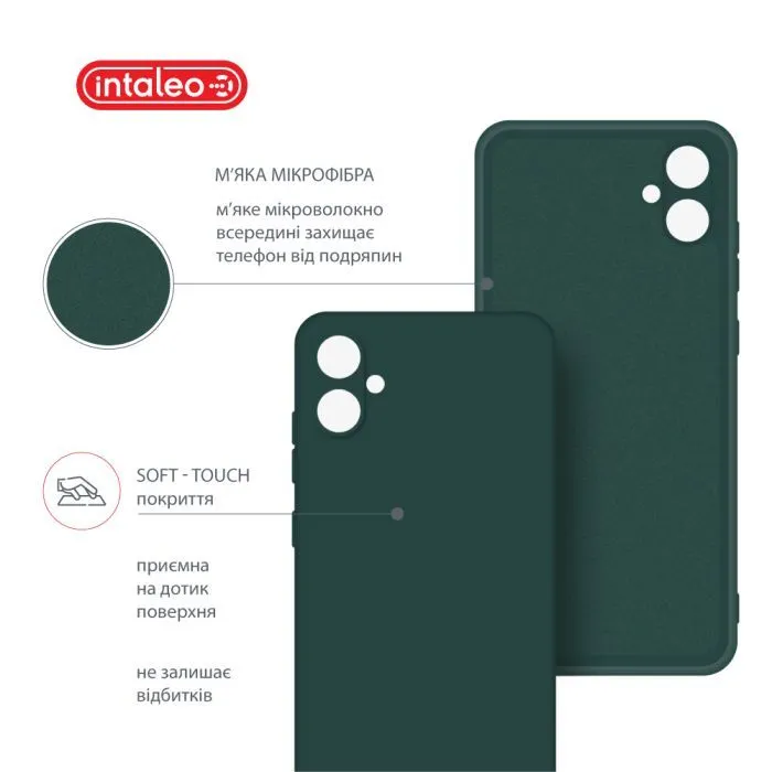 Чохол до мобільного телефона Intaleo Silicone Samsung Galaxy A05 Dark Green (1283126599811) зображення 5