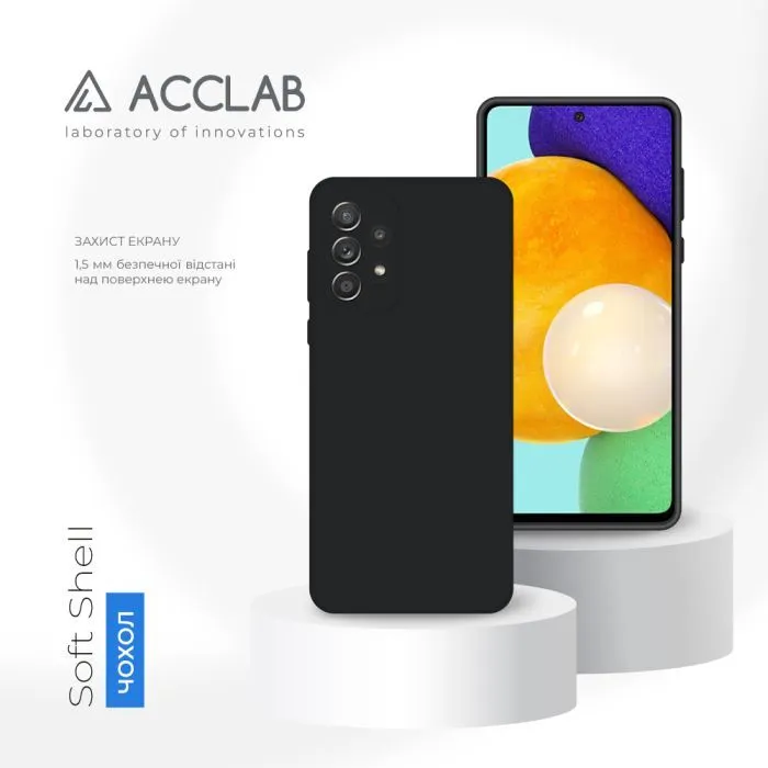 Чохол до мобільного телефона ACCLAB SoftShell Samsung Galaxy A72 Black (1283126560880) зображення 4