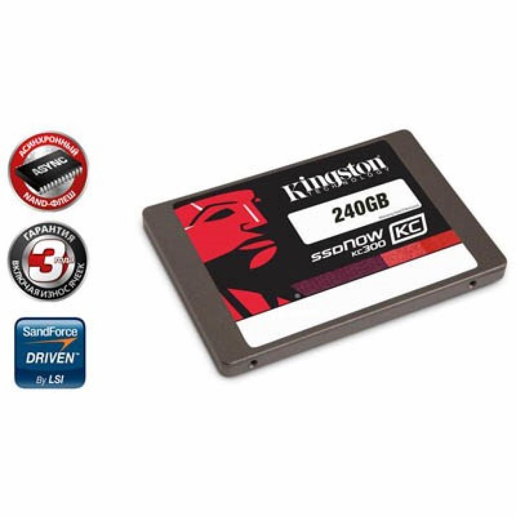 Накопичувач SSD 2.5" 240GB Kingston (SKC300S3B7A/240G) зображення 2