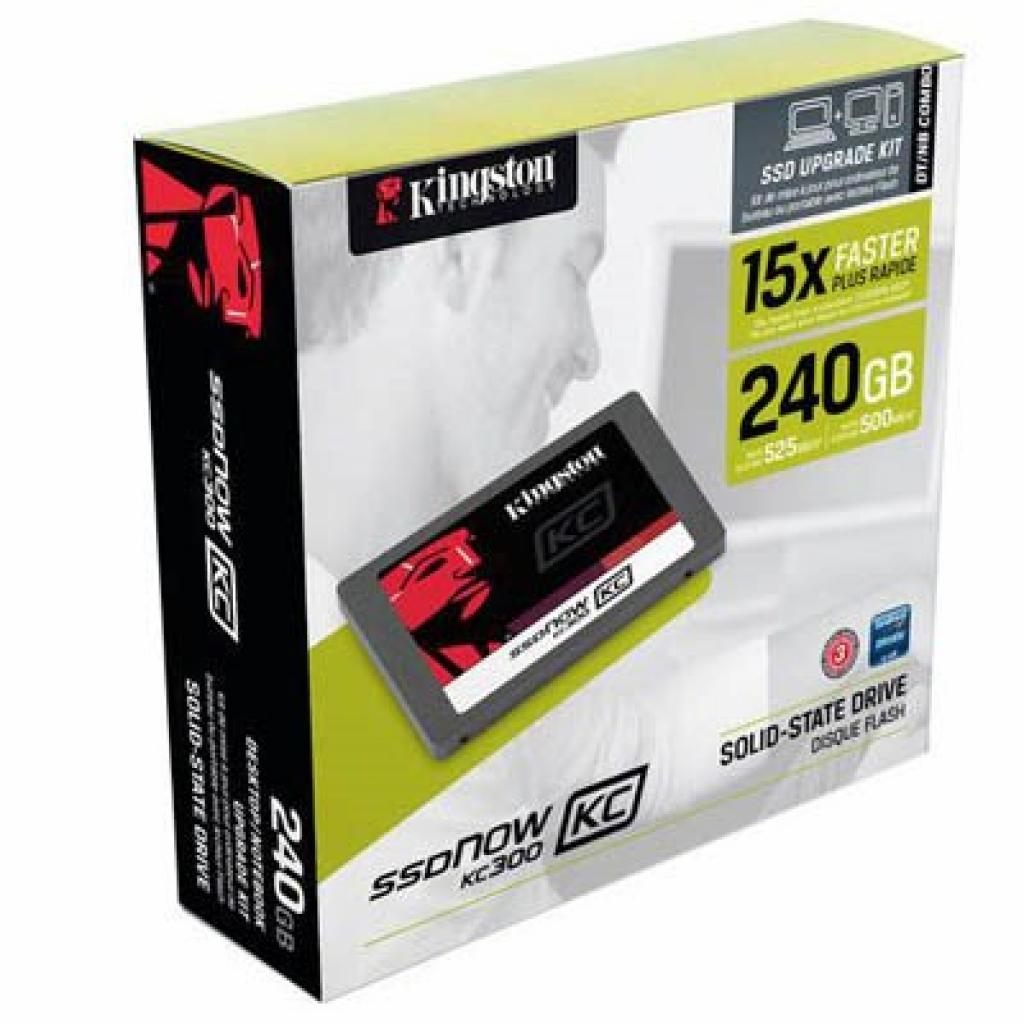 Накопичувач SSD 2.5" 240GB Kingston (SKC300S3B7A/240G) зображення 3