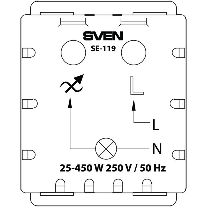 Світлорегулятор Sven SE-119 ivory (7100100) зображення 5