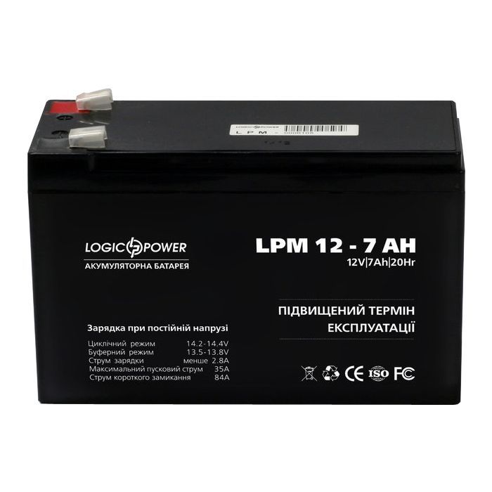 Батарея к ИБП LogicPower LPM 12В 7 Ач (3862)