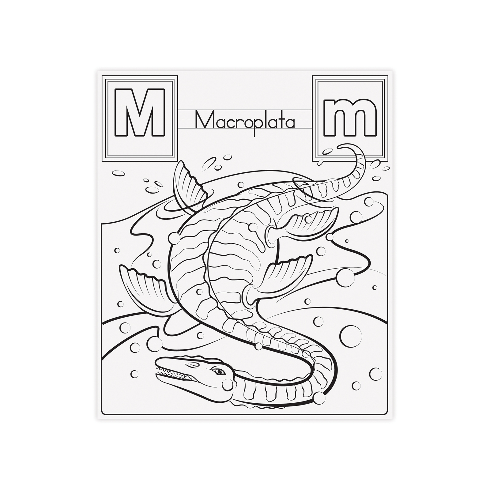 Набор для творчества Melissa&Doug Гигантская раскраска с динозаврами Английский алфавит (MD19111) изображение 2
