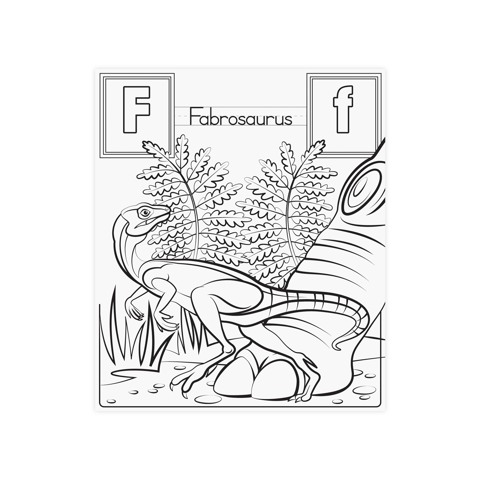 Набор для творчества Melissa&Doug Гигантская раскраска с динозаврами Английский алфавит (MD19111) изображение 3