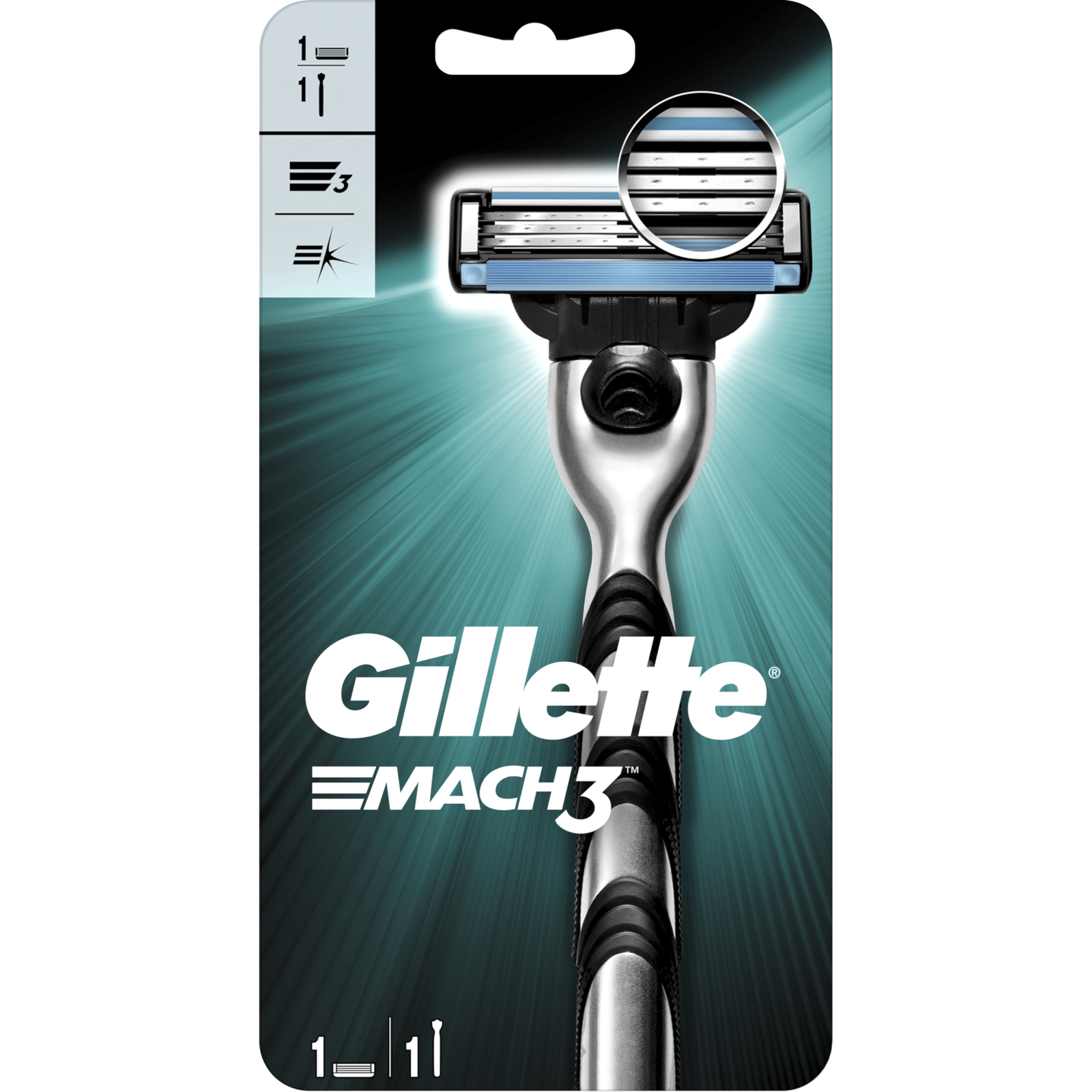 Бритва Gillette Mach3 с 1 сменным картриджем (3014260251147) изображение 2