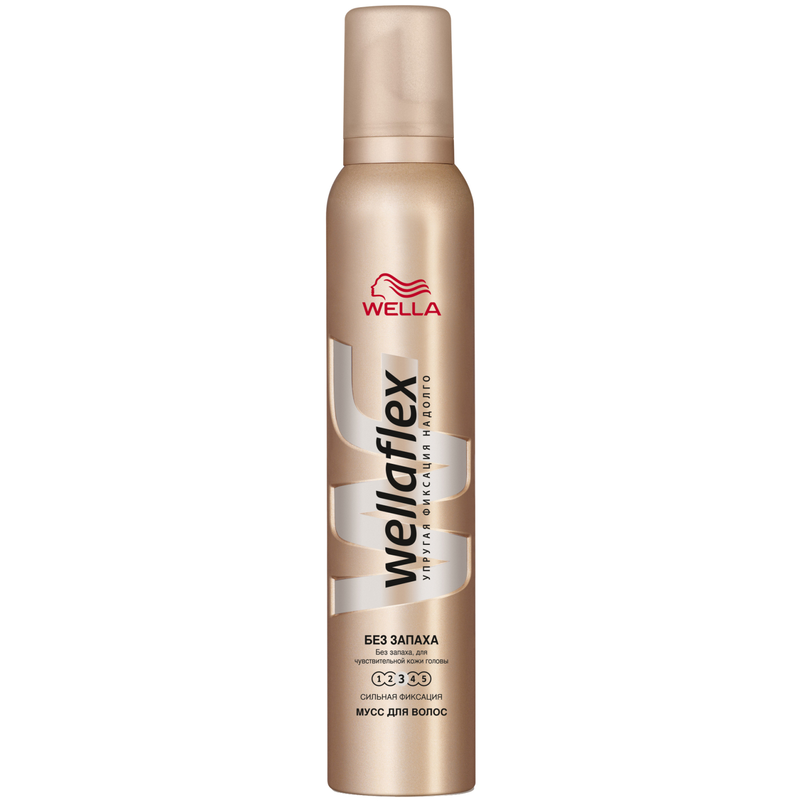 Мусс для волос WellaFlex без запаха Сильная фиксация 200 мл (5410076826414)