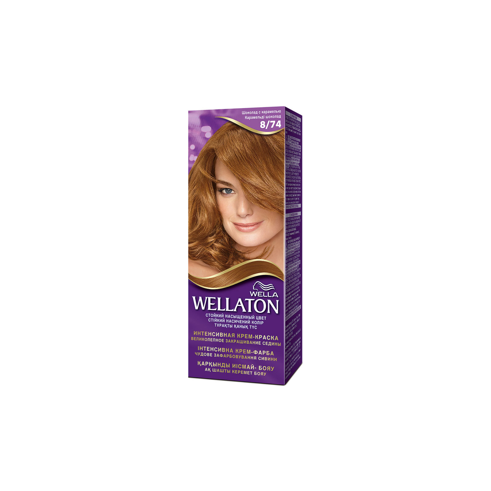 Краска для волос Wellaton 8/74 Шоколад с карамелью (4056800621194/4056800620111)